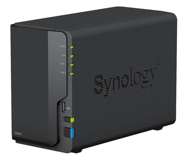 SYNOLOGY Serwer NAS DS223 2x0HDD 2GB 4x1.7Ghz 1xGbE 3xUSB - 1115366 - zdjęcie